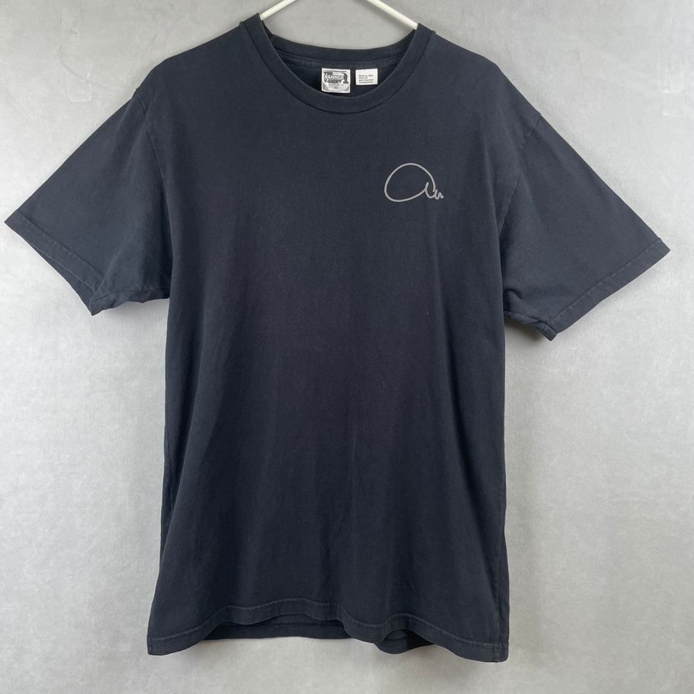 American Apparel Hammer T-Shirt Mens L Black Heavyweight Cotton Durable USA Made